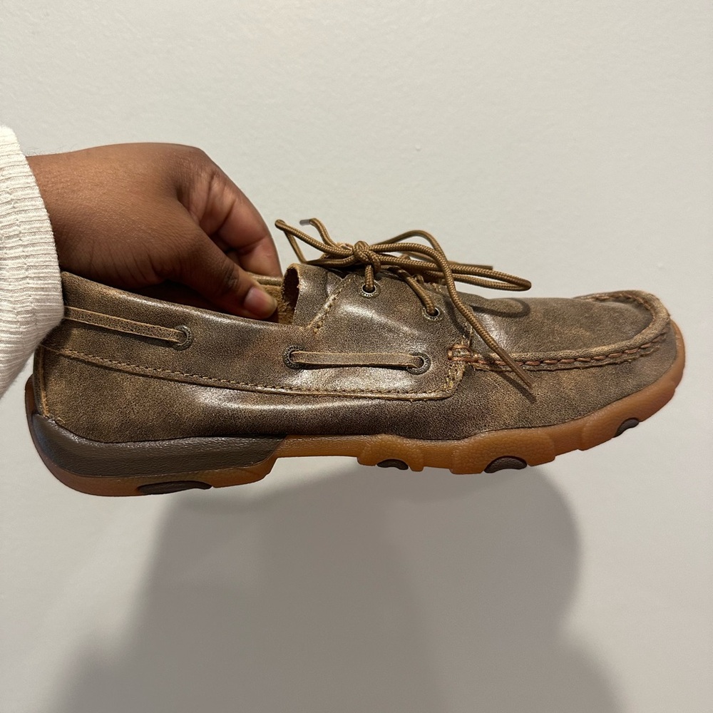 TWISTED X WOMEN'S BOAT SHOE DRIVING MOCS size 10